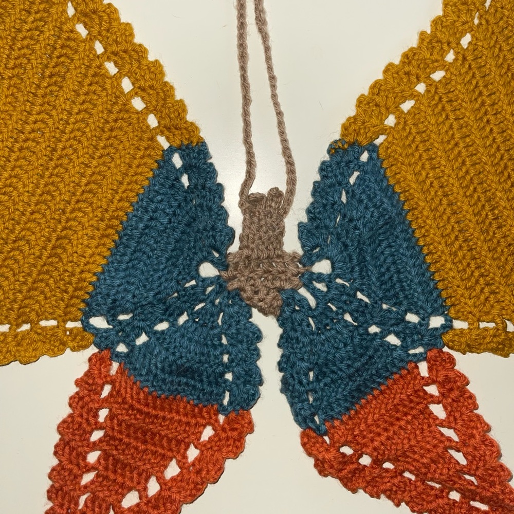 Crochet butterfly top